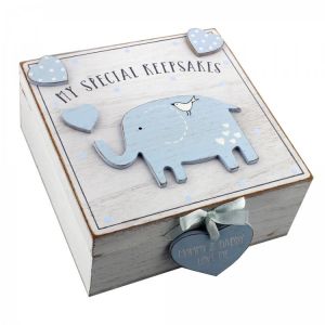 Keepsake Box - Blue Elephant